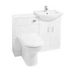 nuie Saturn Furniture Pack with Square Basin - Gloss White