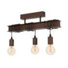 Eglo Townshend 4 Antique Brown Pendant Light