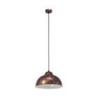 Eglo Truro 2 Antique Copper Industrial Pendant Light