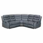 Luxury Life Roma Leather Corner Recliner Sofa - Grey