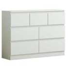 Luxury Life Carlton 7 Drawer Cabinet - Matt White