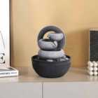 Garden Sanctuary Fountain Resin Water Feature With LED Light