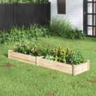 Garden Sanctuary Solid Wood Raised Garden Bed With 2 Compartments