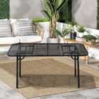 Garden Sanctuary Rust-resistant Black Outdoor Garden Metal Table