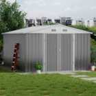 Garden Sanctuary 12 X 10 Ft Heavy-duty Shelving Metal Storage Shed
