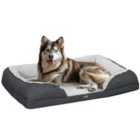 Pawhut Calming Pet Dog Bed For Large Dogs - Charcoal Grey