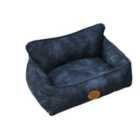 Snug & Cosy Windsor Navy Rectangle Bed - Medium