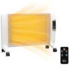 Homcom Mica Electric Space Heater - White