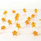 Robert Dyas 20 LED Gingerbread Copper String Lights - Warm White