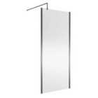 nuie 900 Wetroom Screen Outer Frame 1850x8mm - Silver