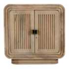 IH Design Myrine Carved Mango Wood Mini Sideboard