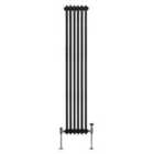 Traditional 3 Column Radiator 1800 X 292Mm Black