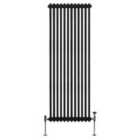 Traditional 2 Column Radiator 1800 X 562Mm Black