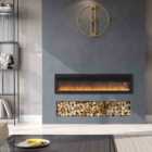 Garden Sanctuary 50 Inch 1800W Multifunctional Electric Fireplace - Black