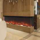 Garden Sanctuary 60 Inch 1500W Modern Recessed Electric Fireplace With Remote Control