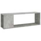 Vidaxl Tv Cabinet Concrete Grey 100X24X32 Cm Engineered Wood