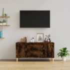 Vidaxl Tv Cabinet Smoked Oak 102X44.5X50 Cm Engineered Wood