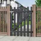 Garden Sanctuary 120 H Garden Wood Grey Fence Gate With Latch