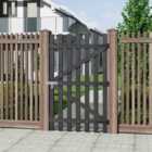 Garden Sanctuary 150 H Garden Wood Grey Fence Gate With Latch