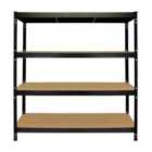 Monster Racking Q-rax Heavy Duty Storage Shelving, 160Cm W, 60Cm D, Black