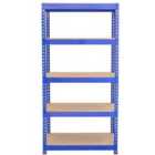 3 X Q-rax Blue Metal Racking Units 120 X 50 X 180Cm