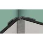 Kinewall Silver Closing L Profile For Mounting A Closing Angle