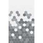 Kinewall Grey Monochrome Hexagon Bathroom Wall Panel 1250 x 2500mm