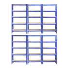 Monster Racking T-rax Heavy Duty Shelving Units, Blue, 75Cm W, 30Cm D, Set Of 6
