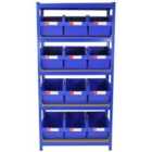 T-rax Blue 90Cm With 12 X Storage Quick Pick Bins