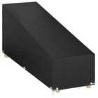 vidaXL Sunlounger Cover 12 Eyelets 200x65x35/60 cm Polyethylene