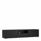 Media TV-unit With 2 Doors + 1 Drawer 177 Cm Black