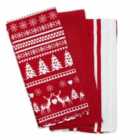 Xmas 3 Pack Tea Towels