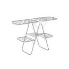Songmics 2-level Clothes Airer,silver And White
