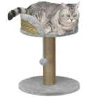 PawHut Cat Tree Tower Activity Centre with Scratching Posts Grey