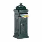 Arboria Garden Decor Lion Green Post Box 34.2X30.5X102Cm