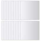 vidaXL 48 Pcs Mirror Tiles Square Glass