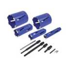 Faithfull 11Pc Diamond Core Drill Kit + Case