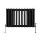 Traditional 3 Column Radiator 600 X 832Mm Black