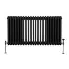 Traditional 3 Column Radiator 600 X 1012Mm Black