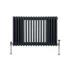 Traditional 3 Column Radiator 600 X 832Mm Anthracite Grey