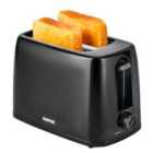 Geepas 2-slice Black Bread Toaster With 6 Level Browning Control