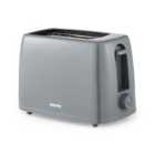 Geepas Grey 2-slice Plastic Toaster With Crumb Tray