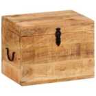 vidaXL Storage Box 39x28x31 cm Solid Wood Mango