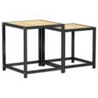 vidaXL Tea Tables 2 Pcs Mdf Sonoma Oak