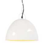 vidaXL Industrial Vintage Hanging Lamp 25 W White Round 31 cm E27