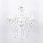 vidaXL Chandelier 5 Bulbs Transparent