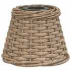 vidaXL Ceiling Lamp Shade Brown Ã?15x12 cm Wicker