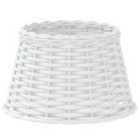vidaXL Lamp Shade White Ã?38x23 cm Wicker