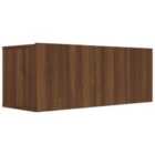 vidaXL Tv Cabinet Brown Oak 80x30x30 cm Engineered Wood