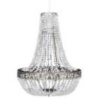 vidaXL Crystal Pendant Chandelier 36,5 x 46 cm